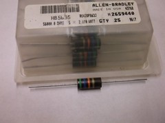 ALLEN BRADLEY Carbon Comp Resistor 56k 5% 2 watt (1)
