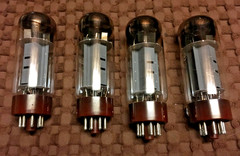Genuine NOS Svetlana Winged C EL34 Matched Quad Tube Set =C= Made In Russia