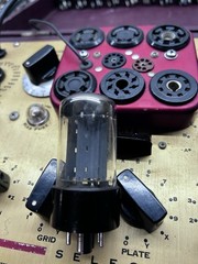 Mullard GZ34 5AR4 Shield Logo Audio Rectifier Tube. Recently Cal.Hickok Tested.