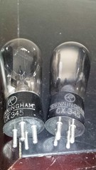 ⭐️Matched Pair⭐️ Cunningham/RCA CX-345 GLOBE BALLOON 45/145/245 Tube TV-7 Tested