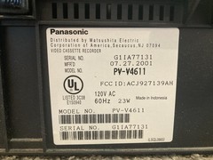 Panasonic PV-V4611 4-Head Hi-Fi Stereo VHS VCR Tested Working No Remote