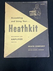 1956 HEATHKIT W-5M WILLIAMSON TYPE AMPLIFIER ASSEMBLY INSTRUCTIONS &FOLDOUT DIAG