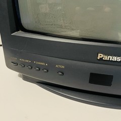 Panasonic CT-13R3W CRT TV 1998 Gaming Tested Works Coaxial Input Only