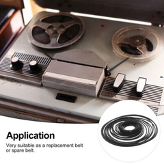 90 Pcs Radio Tape Belt Cassette Deck Belts Player Rubber Traction