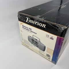 Emerson PD6625 Vintage 90’s Deluxe CD Dual Cassette Portable Stereo Factory Seal