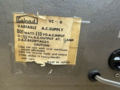Vintage Calrad VC-6 Variable A.C. Supply. Clean Great Condition!!