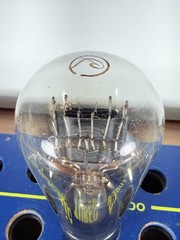 Cunningham Type CX 345 45 Globe Balloon Engraved Base Tested Good Tube