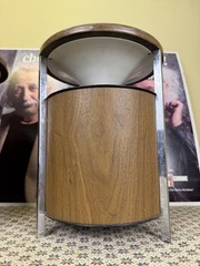 Vintage Pair Zenith Circle of Sound Speakers Mid Century Modern Omnidirectional