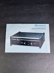Vintage dbx Model 21 Disc Tape Decoder Instruction Manual Original