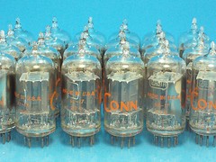 Vintage RCA 12AU7A PLATINUM GRADE Clear Top Preamp Tubes Matched Pair =6189 5814