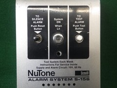 Vintage Nutone Alarm System Control Box S-156, NOS? Silver Brushed Finish