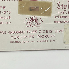 Vintage Garrard Diamond Stylus For Garrard Types G C E 12 Series Sealed