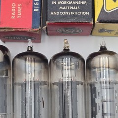 VTG NOS 12BH7 12BH7A Tube Lot 6 Pack RCA Sylvania Raytheon McIntosh Ampeg Audio