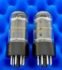 TWO Amperex 7591A Tubes / Amplitrex Tested / 90% Gm / Within 1% Gm Matched
