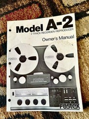 Used Fostex A-2 Tape Recorder Owner’s Manual