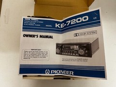 Pioneer KE-7200 Cassette Car Stereo with AM/FM Electronic Tuner