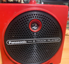 1970’s Panasonic Dynamite Plunger Portable 8 Track Player Working w/Cord Read