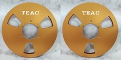 One Pair 10.5” Red TEAC Tape Reel Aluminum For Reel To Reel Tape Recorder