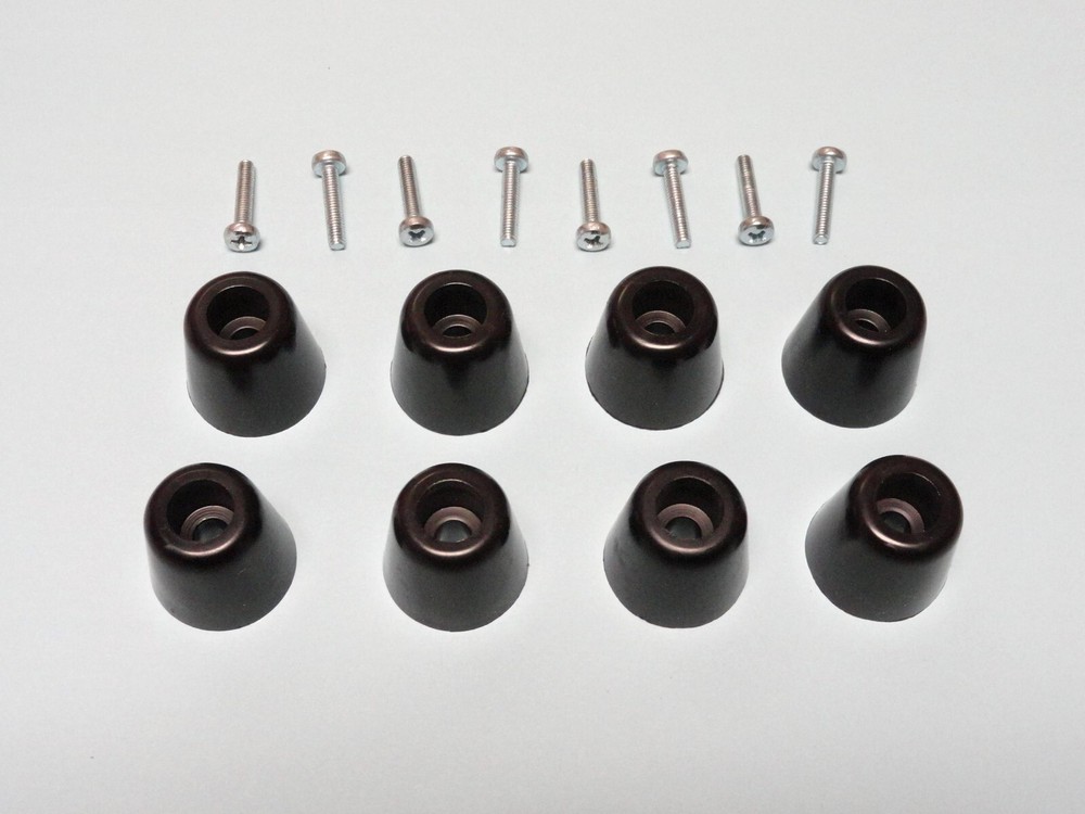 8 Marantz Receiver Replacement Feet & Screws (USA, NOS) 2270, 2325, 4230, 4400