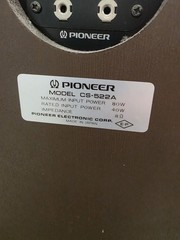 Rare Vintage Pioneer CS-522A 3-Way Speakers B