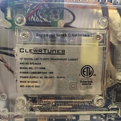 Clear Tunes LED TV Clear Case Prison Jail Issue 13 Model CT-1350N With Headphone