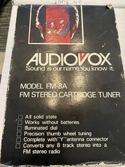 Audiovox FM-8A FM Radio Multiplex Tuner Adapter 8 Track Player Works Perfect!