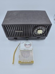 Lot 2 Vintage Portable Radios – Empire 9KF-100 + Silvertone AM/FM (For Parts)