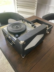 Hamilton Model Portable Record Player Vintage Tested And Working