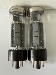 Matched Pair Matsushita EL34/6CA7 Tubes Labeled Amperex & Telefunken Test EX!!