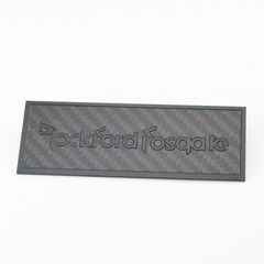 Rockford Fosgate Speaker carbon fibre Custom Made Badge 106mm(4.17″)X39mm(1.54″)