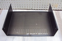 H H Scott 357 Receiver Metal Case & Mounting Screws. Tested Parting Out 357