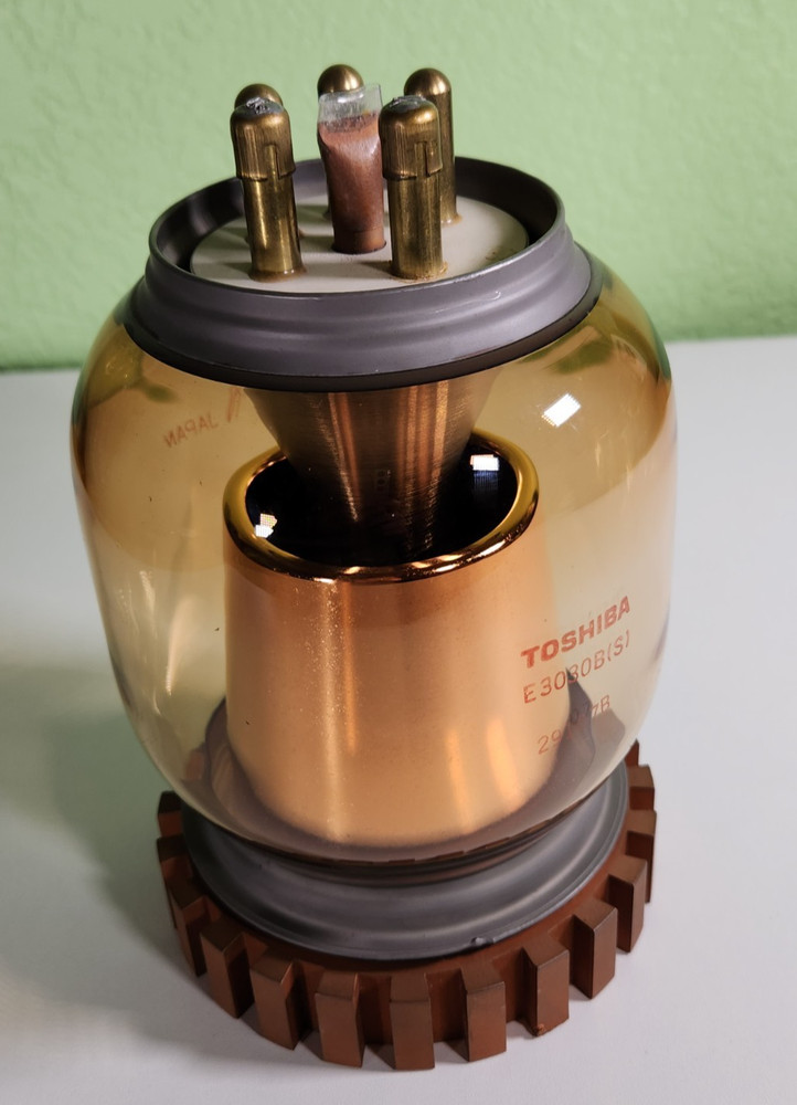 VERY RARE Toshiba High Power Transmitting Tube E3030B(S) Rectifier Med Steampunk