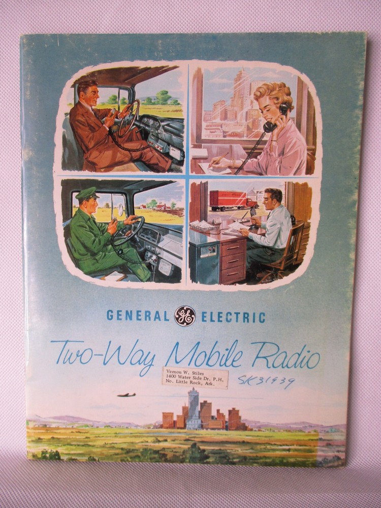 GE General Electric Two-Way Mobile Radio Pamphlet Catalog 1960’s ECR 904 VINTAGE