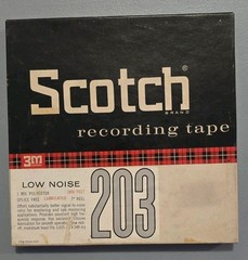 Scotch 203 Dynarange Magnetic Reel to Reel Tape 7″ x 1800′ Unused Open Box