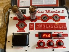 Matched Pair EL34 / 6CA7 Vacuum Tubes Test on Maxi-Matcher 2 Amperex Holland NOS