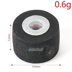 5PCS 10.5×7.2x2mm Tape Recorder Pinch Roller Wheel Rubber Pressure Belt Pulleys
