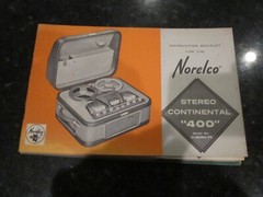 LOT OF 9 VINTAGE NORELCO TAPE RECORDER OWNER’S MANUALS CATALOGS ALL MODELS- BNZ