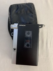 Vintage Hitachi TRQ-21 Cassette Tape Recorder Japan LovelyMatic Black Case DC 6V