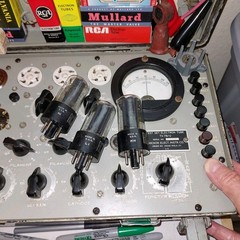 1x TV7B/U RTEST Factory NOS++ BAL. 1959 RCA 5Y3GT BLACKPLATES Lrg ‘D’ Gtr Tube