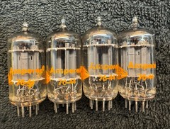 NOS NIB Matched Quad Amperex Sylvania 5814A Audio Tubes 1976