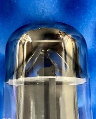 TWO GE 6CA7 EL34 Tubes /Amplitrex 👍/ STRONG PLATE CURRENTS / OO Disc Getter ’83