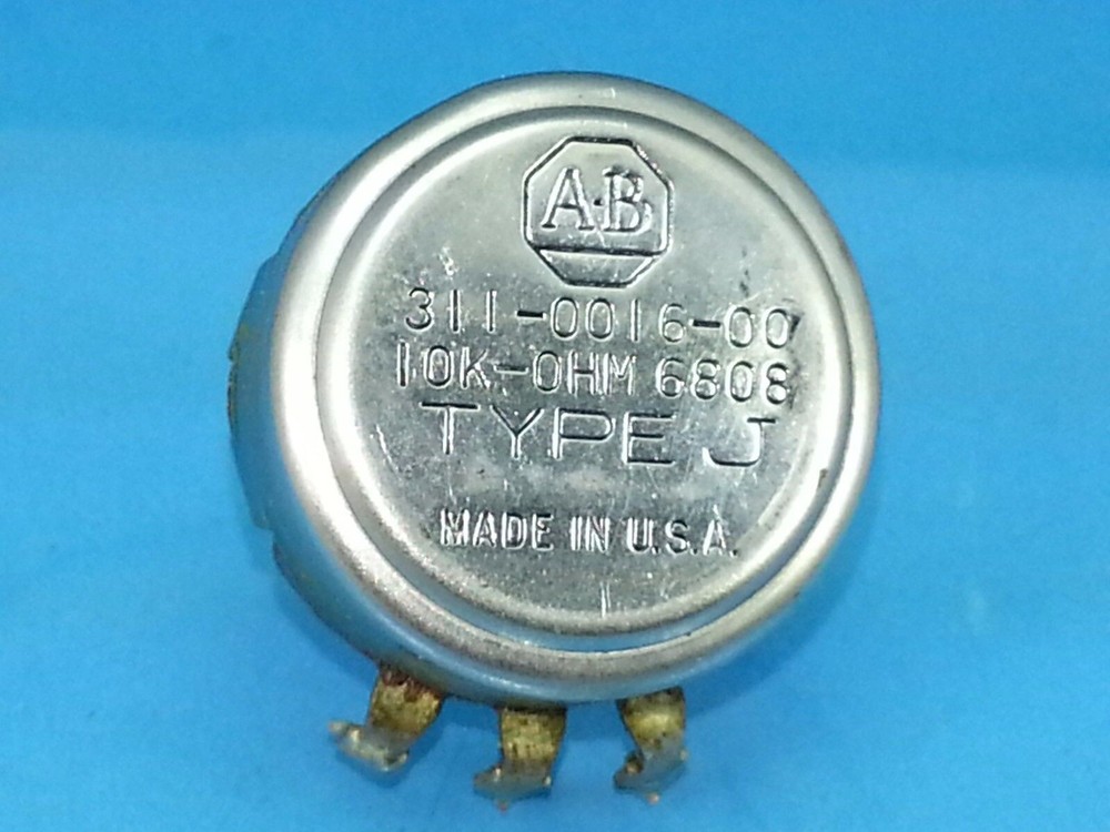 ALLEN BRADLEY AB 10K OHM POTENTIOMETER 311-0016 TYPE J POT 2 W TEKTRONIX