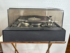 Vintage Garrard Synchro Lab SL95 Turntable Record Player Black Dust Cover