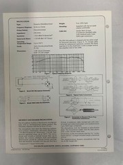Original Vtg Altec D81 Omnidirectional Dynamic Microphone Spec Sheet (A3)