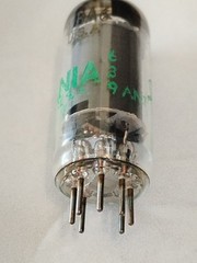 JAN Sylvania 12BA6 Tube TESTED 100 Green Label Copper Post Military 6BD6 HF Hi-F