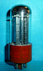 Stromberg Carlson 5Y3GT/G Rectifier Tube Brown Base Black Plate Tested