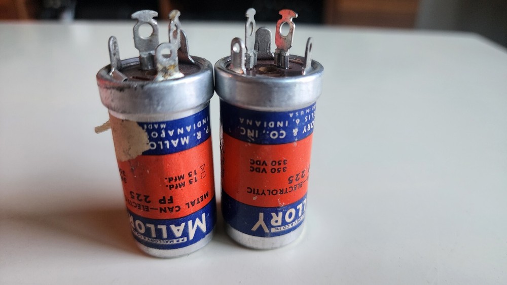Vintage Mallory FP Capacitor Tube Audio Guitar Western Electric Amplifier Lot