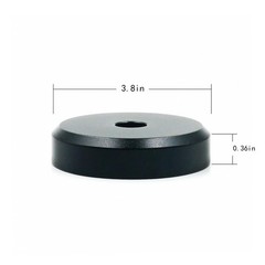 45 Record Adapter Aluminum 45 RPM Adapter for Record Player (Black)