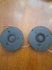 Genuine Philips AD 0140 T8 Dome Tweeter Pair Vintage Hi‑Fi 8 Ohm Rare Audio Driv
