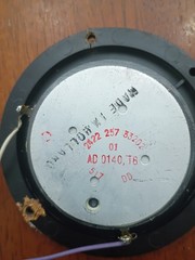 Genuine Philips AD 0140 T8 Dome Tweeter Pair Vintage Hi‑Fi 8 Ohm Rare Audio Driv